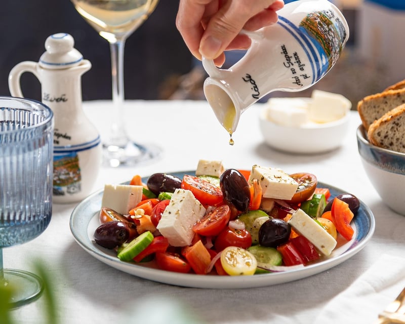 Artistic Salad Presentation